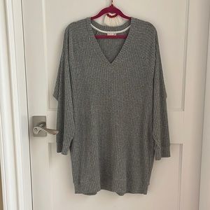Grey sweater dress
